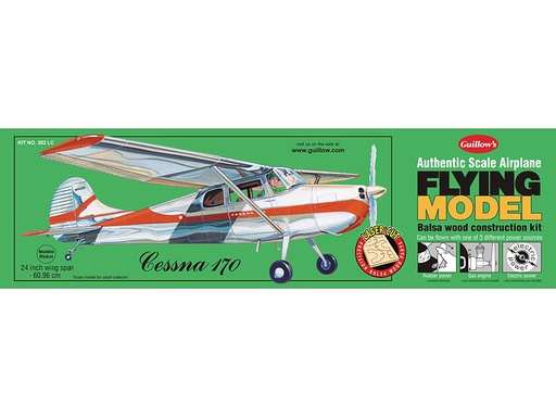 [ GUI302 ] Guillow's Cessna 170  1/18