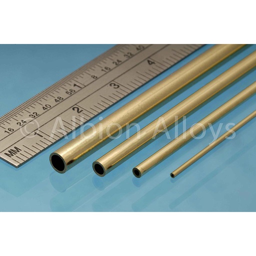 [ ABMBT2M ] Round Brass Tube 0.8 x 0.4 x 305 mm (3p.)