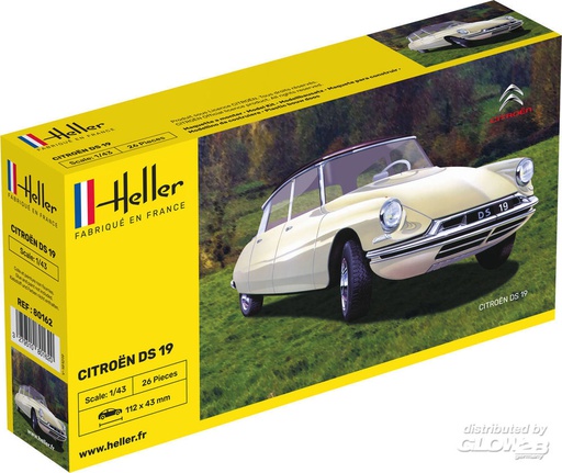 [ HE80162 ] Heller Citroen Ds 19 1/43