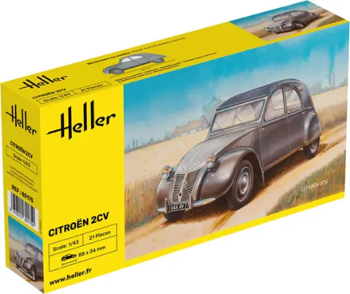 [ HE80175 ] Heller citroen 2cv  1/43