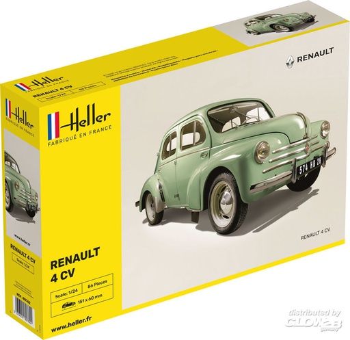 [ HE80762 ] Heller Renault 4 Cv  1/24