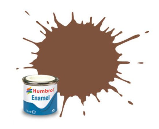 [ HU186 ] Humbrol Enamel Brown Matt 14ML