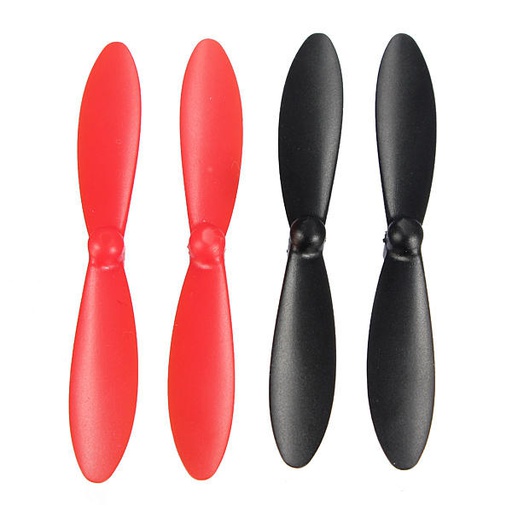 [ HUBH107-A35 ] hubsan x4 props black/red