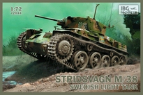 [ IBG72033 ] stridvagn m/38 swedish light tank 1/72 