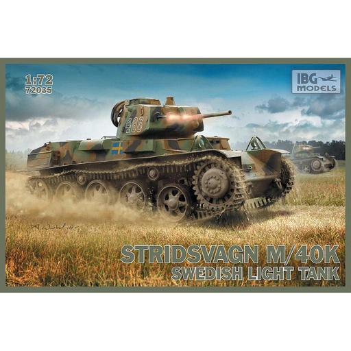 [ IBG72036 ] IBG Models Stridvagn M/40L Swedisch Light Tank 1/72