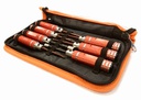 [ INC25381BLACK ] 7pcs Mini Tool Set, 1.5mm Allen + 3.5, 4.5, 5.5 Socket + Screw Driver Tips 