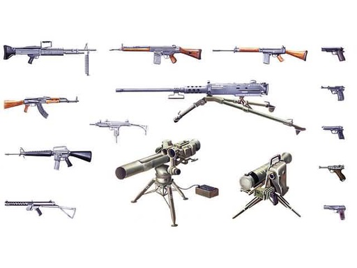 [ ITA-6421S ] Italeri modern light weapons set 1/35