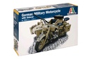 [ ITA-7403S ] Italeri bmw r75 german milit motor w sidecar 1/9 