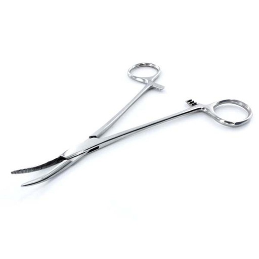 [ JRSH66063 ] Modelcraft gebogen klemtang / locking forcep  curved PCL5046