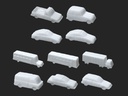 [ JTT97004 ] Mix voertuigen 10 stuks wit (1/200)