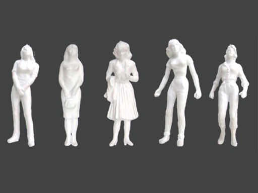 [ JTT97109 ] JTT female figures white 1/200   15pcs