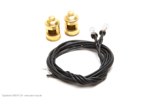 [ AE5061-05 ] aeronaut top en mastlichten 6 volt helder hoogte 11mm / diam 6.5mm 2st