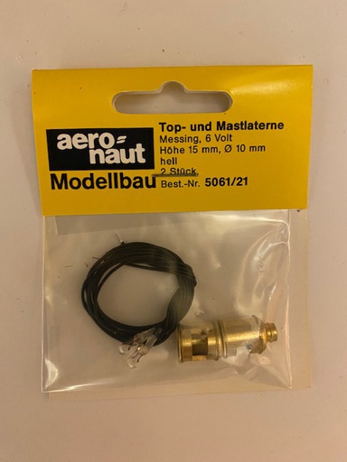[ AE5061-21 ] top- und mastlaterne 6 volt   15 mm   10 mm 