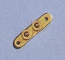 [ AE5441-23 ] aero-naut dubbele bolder messing 23mm 6st