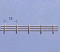 [ AE5603-07 ]Aero-naut reling 25 cm 7 mm hoogte met 3 dwarse gemonteerd 1st