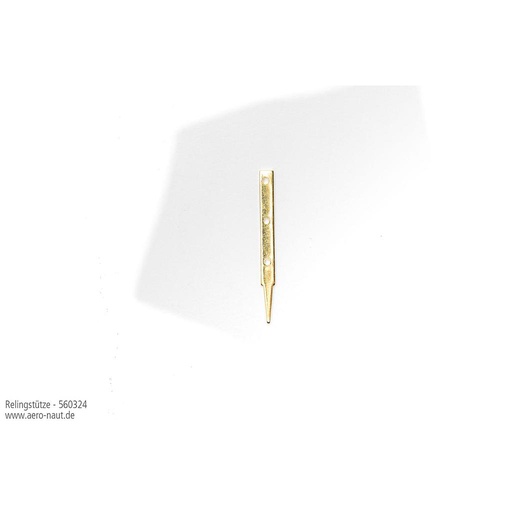 [ AE5603-24 ] Aeronaut relingsteunen plat 3 gaatjes 25 mm 20st
