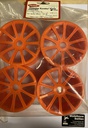 [ KISH-50KO ] Kyosho Velgen 10-Spaaks, oranje (4st.)