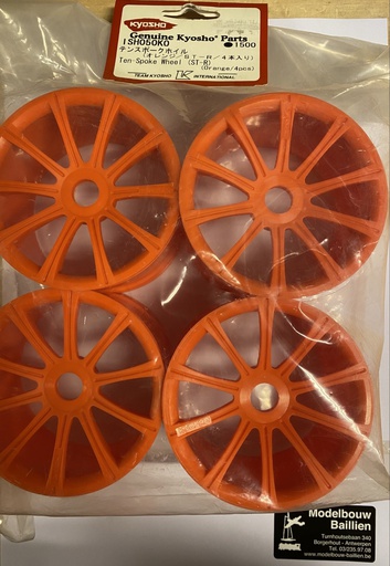[ KISH-50KO ] Felge#10-Speichen, orange (4)