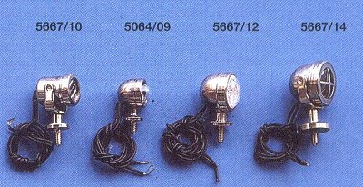 [ AE5667-12 ] Aero-naut zoekschijnwerper 3 volt 18 mm hoog 12 mm rond 