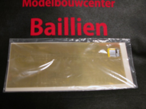 [ AE5736-02 ] aeronaut gaatjespaneel messing / geperforeerde plaat 100x250mm