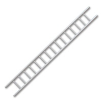 [ AE5740-12 ] ladder plastiek 7mm  lengte 100mm 1st