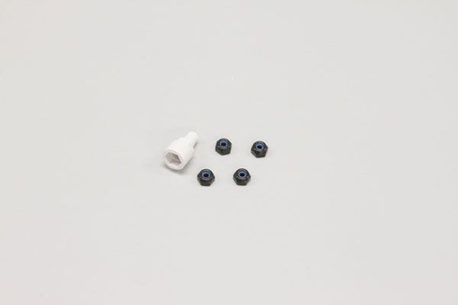 [ KMZW-13BK ] Kyosho Mini-z stopmoeren zwart 4pcs