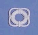 [ AE6065-17 ] reddingsring wit 17 mm 10st