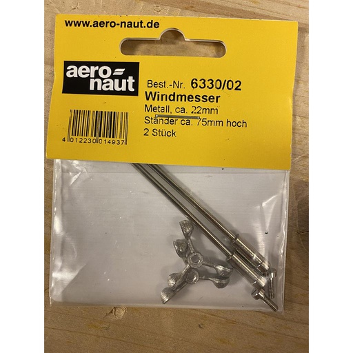 [ AE6330-02 ] Aeronaut Windmeter 2 stuks 22mm - 75mm hoog