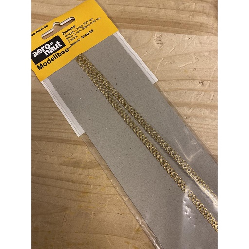 [ AE6440-08 ] Aeronaut Sierband tombak(messing) 250mm 2stuks 5mm breedte