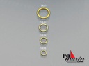 [ KRRO1430 ] Krick robbe patrijspoorten messingkleur 12mm 10Stk