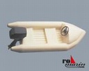 [ KRRO1577 ] Krick zodiac  met buitenboordmotor 1/25     lengte 17 cm