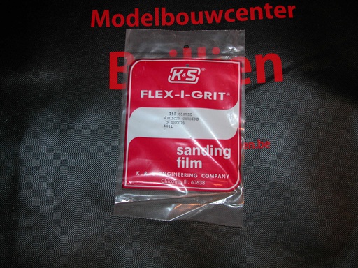 [ KS4011 ] K & S flex-i-grit sandpaper 150  / schuurpapier korrel 150 10.5x12.5cm 5st