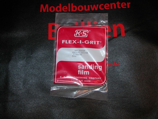 [ KS4011 ] K &amp; S flex-i-grit sandpaper 150  / schuurpapier korrel 150 10.5x12.5cm 5st