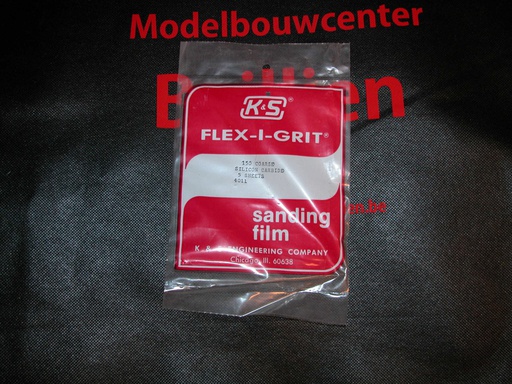 [ KS4001 ] K & S flex-i-grit sandpaper /schuurpapier korrel 150/320/600/400 10.5x12.5cm